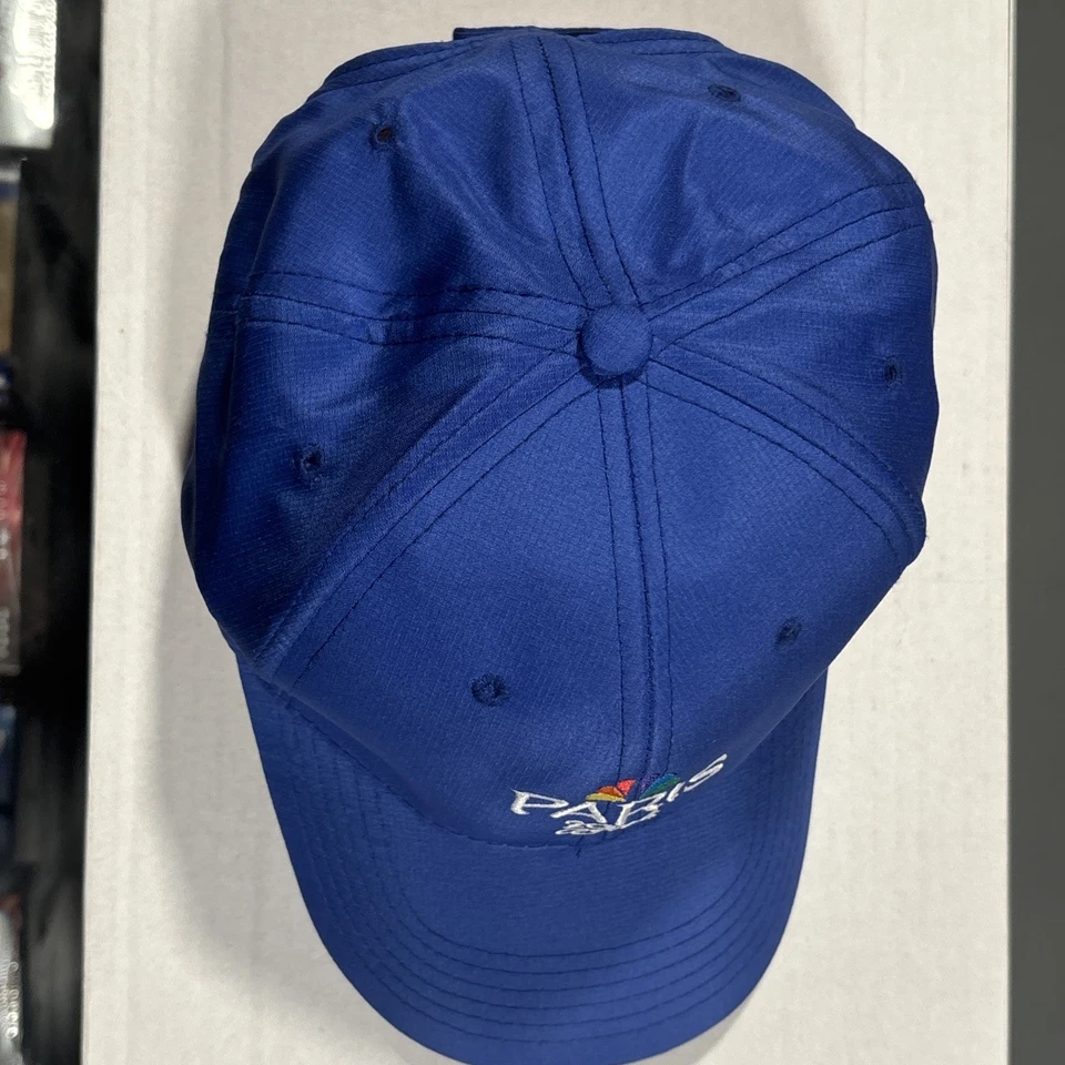 2024 NBC París Equipo Olímpico EE. UU. Equipo Ropa Ajustable Azul Cielo Gorra Papá Foto 2 de 4
