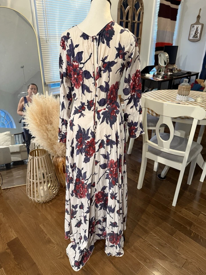 Платье макси с цветочным узором женское Free People First Kiss размер средний - Изображение 2 из 4