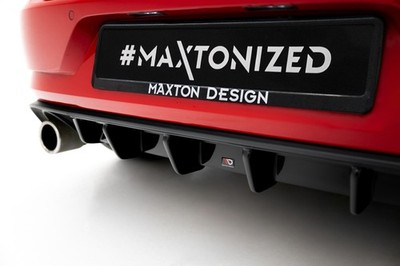 Maxton Design Heckansatz Diffusor passend für VW Golf 7 GTI FL schwarz Hochglanz