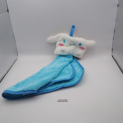 D0109B Cinnamoroll Hand Towel with Loop Blue Sanrio 2020 L12'' Plush Toy Japan