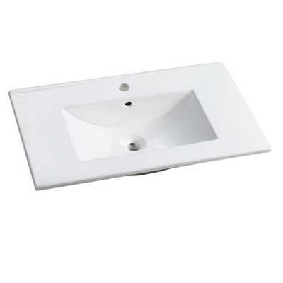 30''x18.3'' Undermount Bathroom Sink Rectangle Ceramic Bathroom Sink Basin White