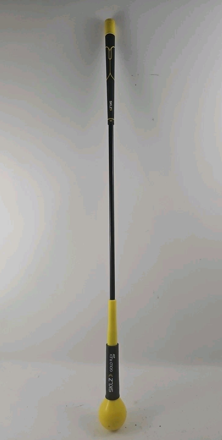 SKLZ Gold Flex 40” Golf Swing Trainer Warm-Up Stick Black Yellow