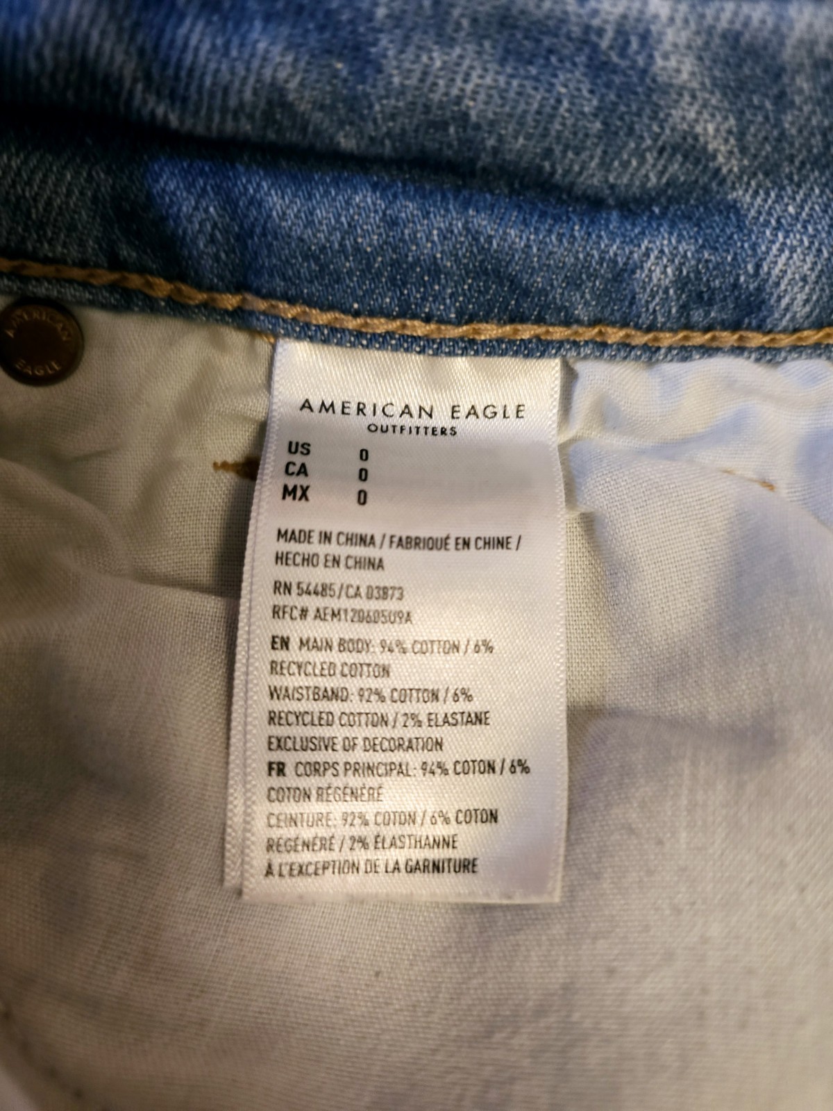 American Eagle Stretch Mom Short Patchwork Denim … - image 4