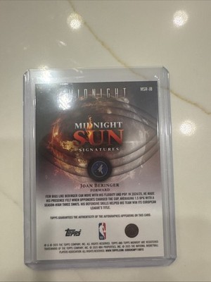 2025-26 Topps Midnight - Sun Signatures Joan Beringer Rookie Auto