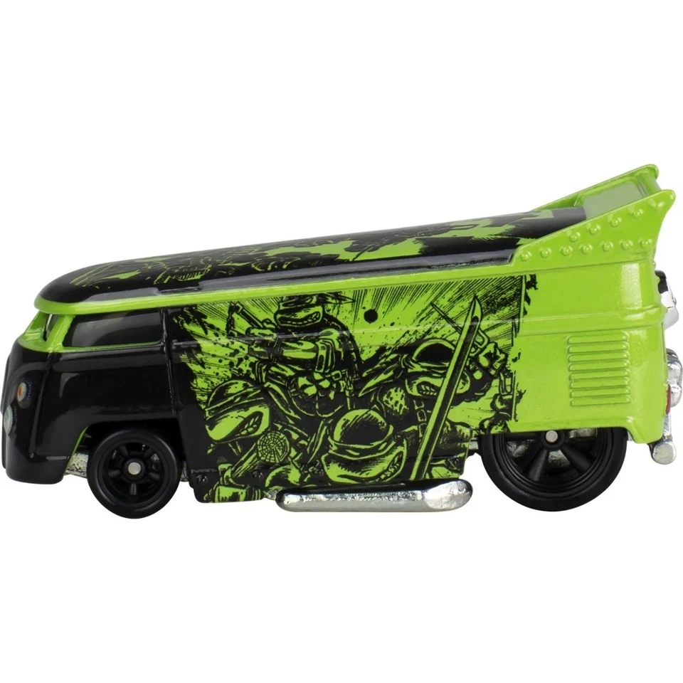 Tartarughe Ninja TMNT Modello VW DRAG BUS 1:64 8cm Hot Wheels HVJ46 - Immagine 3 di 4