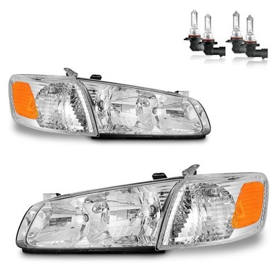 Camry Headlamp Assembly W Bulbs Amber Corner Lamps Halogen 2000 2001 Both Sides