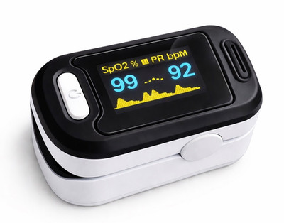 Pulsoximeter Fingerspitze SpO2 Blutsauerstoffmessgerät Herzfrequenzsensor tragbar