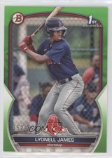 2023 Bowman Prospects Neon Green 352/399 Lyonell James #BP-118 uk2