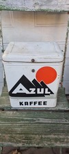 Antike Blechdose AZUL Kaffee Blechdose Reklame Dose Werbung