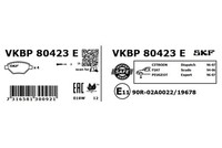 SKF Bremsbelagsatz, Scheibenbremse Hinterachse, Vorderachse U.A. FüR CitroËN
