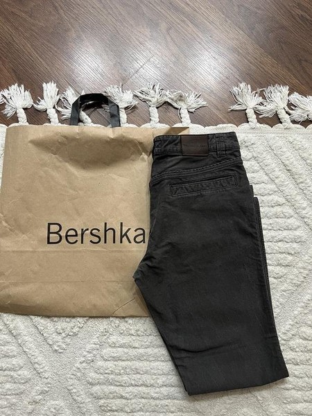 Men Trussardi Trousers Grey Cotton 32