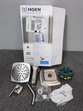 MOEN Conway 82922SRN Bathroom Tub  Shower Kit w/ Valve Brushed Nickel Open Box