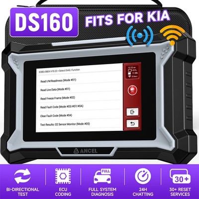 ANCEL DS160 Bidirectional OBD2 Scanner Diagnostic ECU Coding for Hyundai/Kia