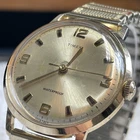Vintage 1969 Timex Marlin Gold Tone Mechanical Watch 2024 2469 Running