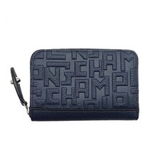 Longchamp Women's Men's Coin Purse Pass Case Navy