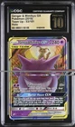 💎 Pokemon Gengar & Mimikyu GX #53 Team Up GRADE 10 PRISTINE GOLD LABEL!💨