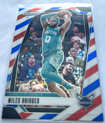 2024-25 Prizm Basketball Miles Bridges Charlotte Hornets Red White & Blue #43