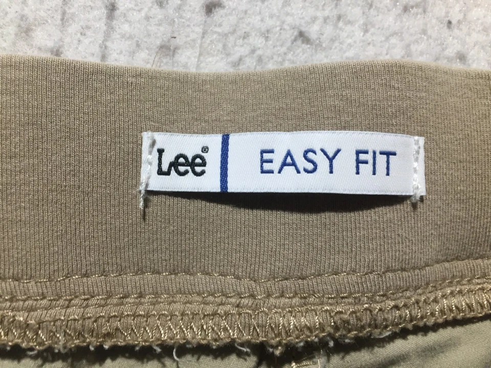 Pantalones Cortos Carga Lee Easy Git Para Mujer 16 W Medianos Beige Tostado Bolsillos Cintura Elástica Foto 4 de 4