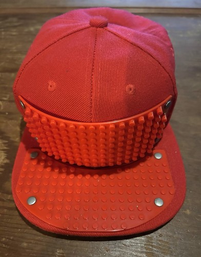 Lego Brick Youth Gear Red Hat Adjustable Building Lego Hat - snap back
