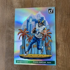 2024 Donruss Downtown Prizm Jumbo Oversized Puka Nacua LA Rams!!! 🔥 🔥 