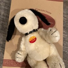 Steiff 1998 Snoopy Cream 26cm Limited Edition with Box COA MINT Condition