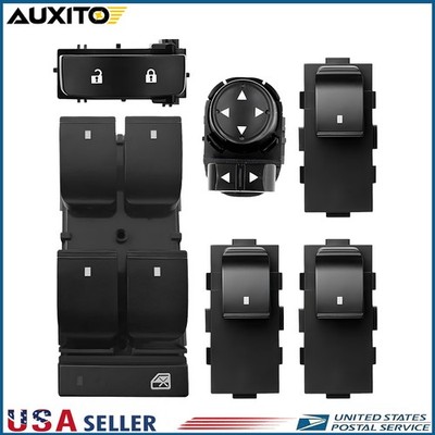 Window Switch + Door Lock + Mirror Control Fit GMC Sierra Chevrolet Silverado US