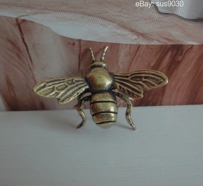 Vintage Solid Brass Honey Bee Coffee Table Antique Style Figurine Home Decor