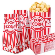Paper Popcorn Bags,100 Pack 1oz Popcorn Bags Individual Servings Popcorn Bag