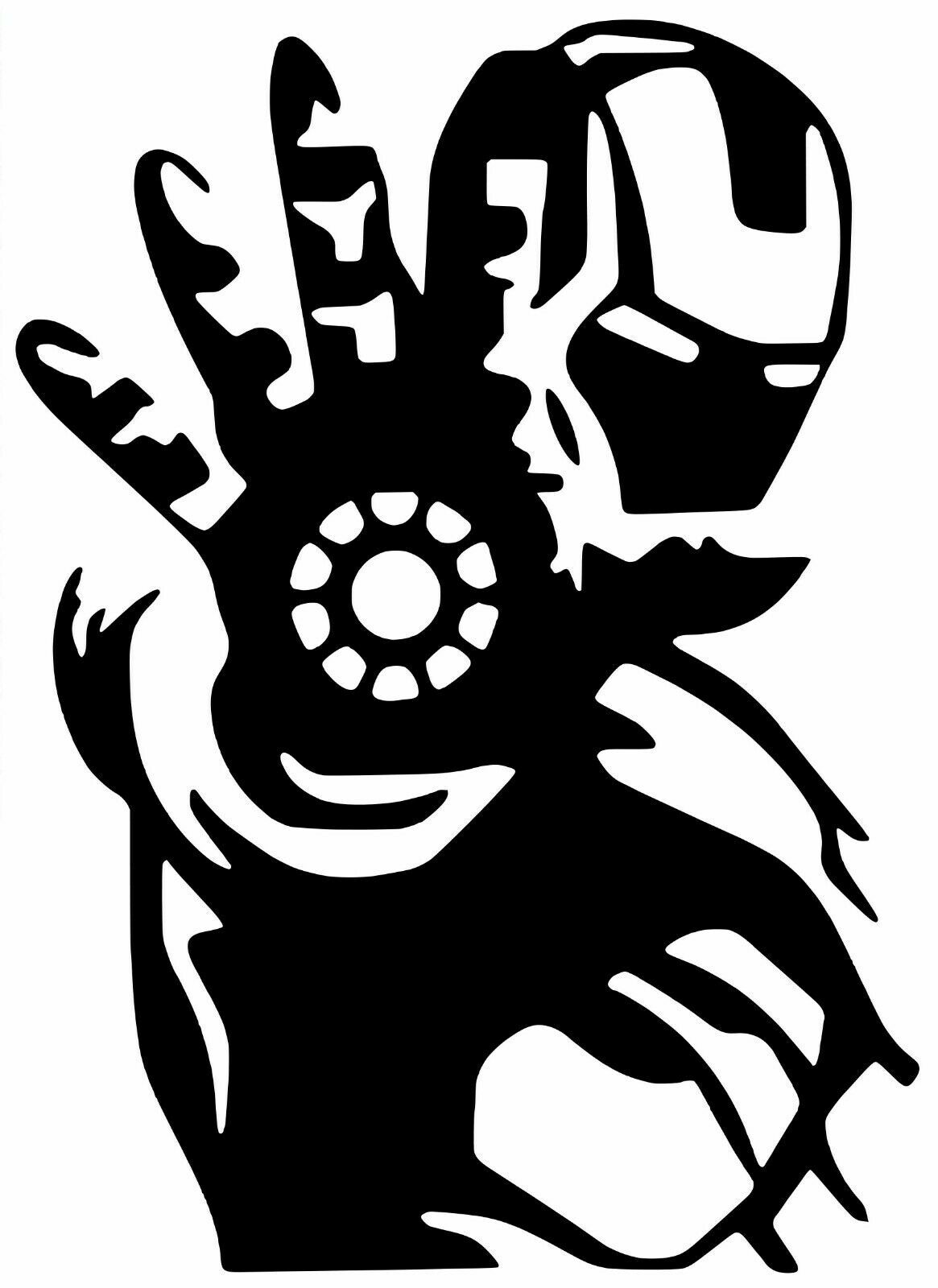 Iron man marvel avengers vinyl logo decal laptop sticker wall decal