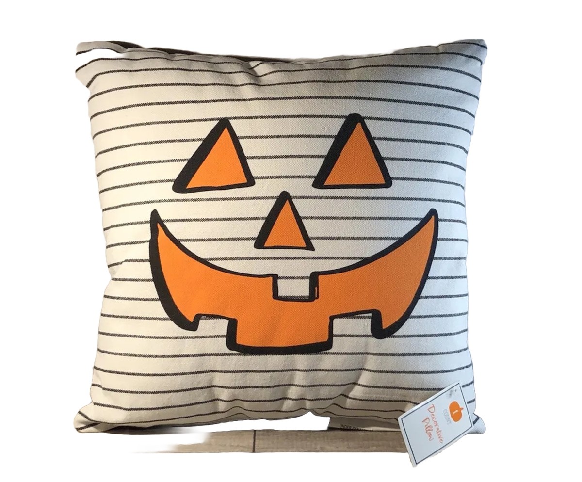 Target Orange Striped Pillows NWOT PC SET Of TARGET THROW/ACCENT