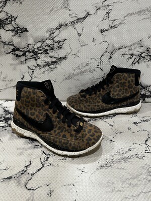 Nike Blazer Golf Shoes Spikeless Leopard Print QS Jarod Courtney