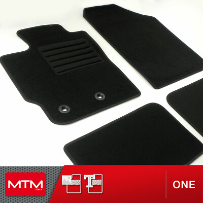 MTM Tappetini Auto Su Misura Per Toyota Yaris I 3 Porte 1999-2005 - Set 4 Pezzi In Moquette Nera