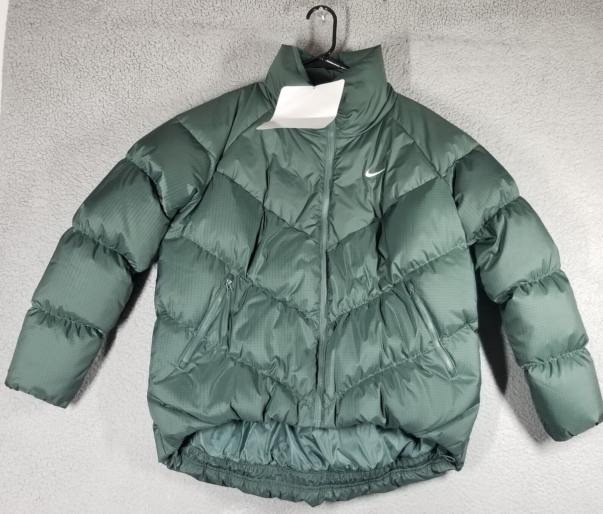 Nike Windpuffer Women M Storm-FIT Loose Jacket Bicoastal Green