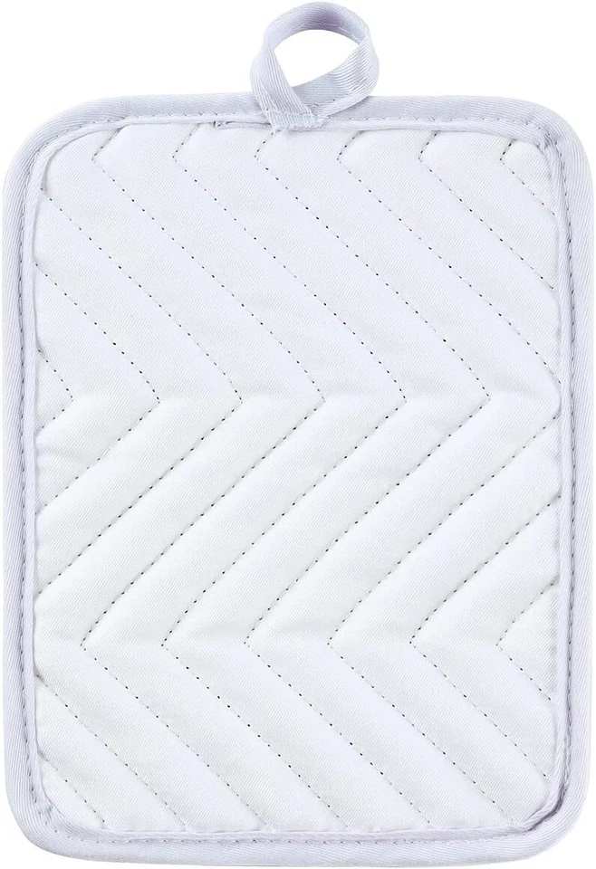 Juego de 4 soportes para ollas blancos de sublimación en blanco de 9"x7" con bolsillo de sublimación hágalo usted mismo Foto 3 de 4