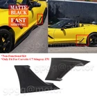 For Corvette C7 Z51 Stingray 14-19 Z06 Style Matte Fender Brake Scoop Intake Kit