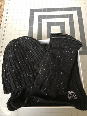 MGM Winter hat scarf gloves gift box