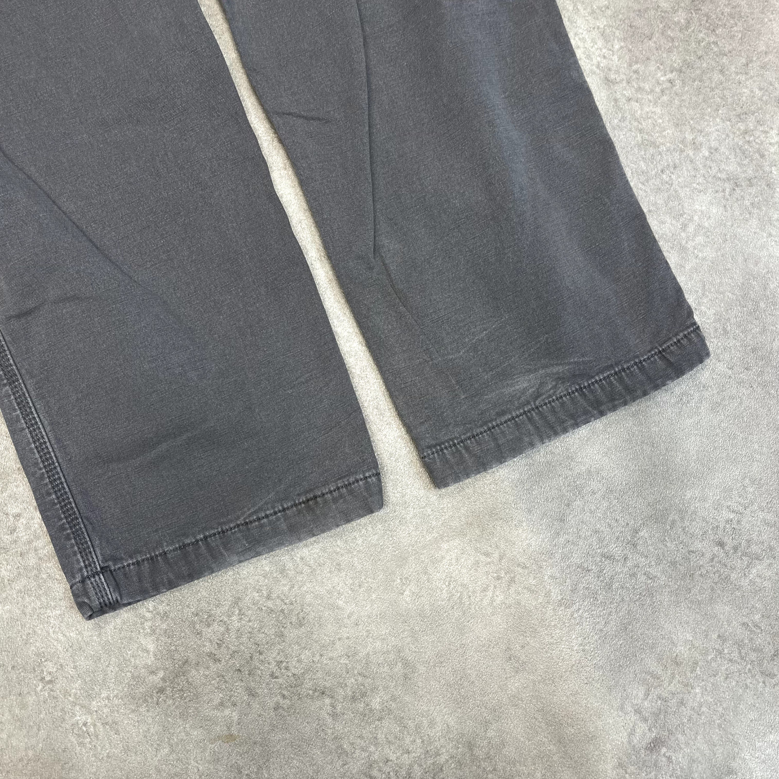 Carhartt Trousers Mens Fleece Lined Carpenter Vintage Workwear Pants Grey 42” image 10