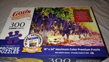 Fair Hope Promise Puzzles GOD'S FRUITFULNESS Grapes Vines 300 Piece Bible Jigsaw