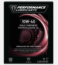 TRIUMPH 10W-40 FULLY SYNTHETIC ENGINE OIL 4 LITRE GENUINE TRIUMPH ENGINE OIL 4L