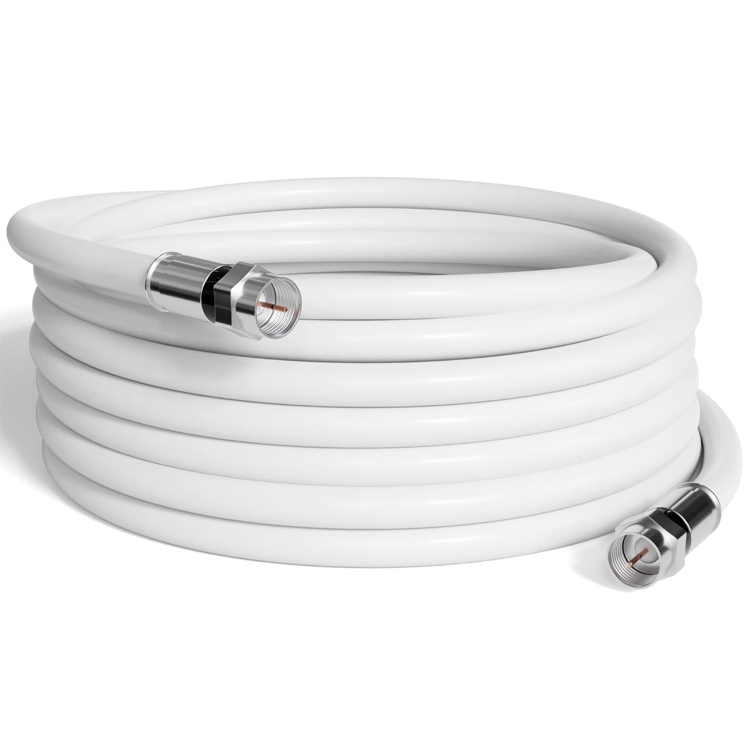 100ft RG6 Coaxial Cable for TV Indoor Outdoor Flexible Coax Wire