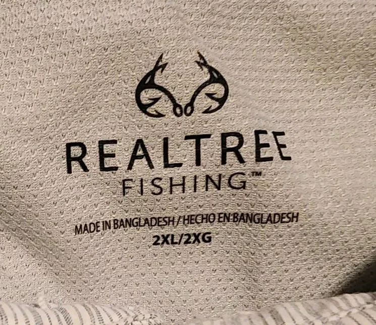 Camisa Realtree Para Hombres 2XL Pesca Senderismo Exterior Botón Manga Larga Rayas Blancas Foto 3 de 4