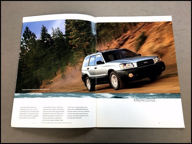 2003 Subaru Forester 28-page Original Car Sales Brochure Catalog