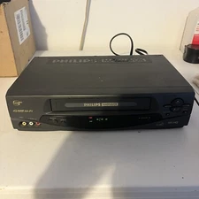 Philips Magnavox VRA631AT22 VCR VHS Video Cassette Recorder Black NO REMOTE