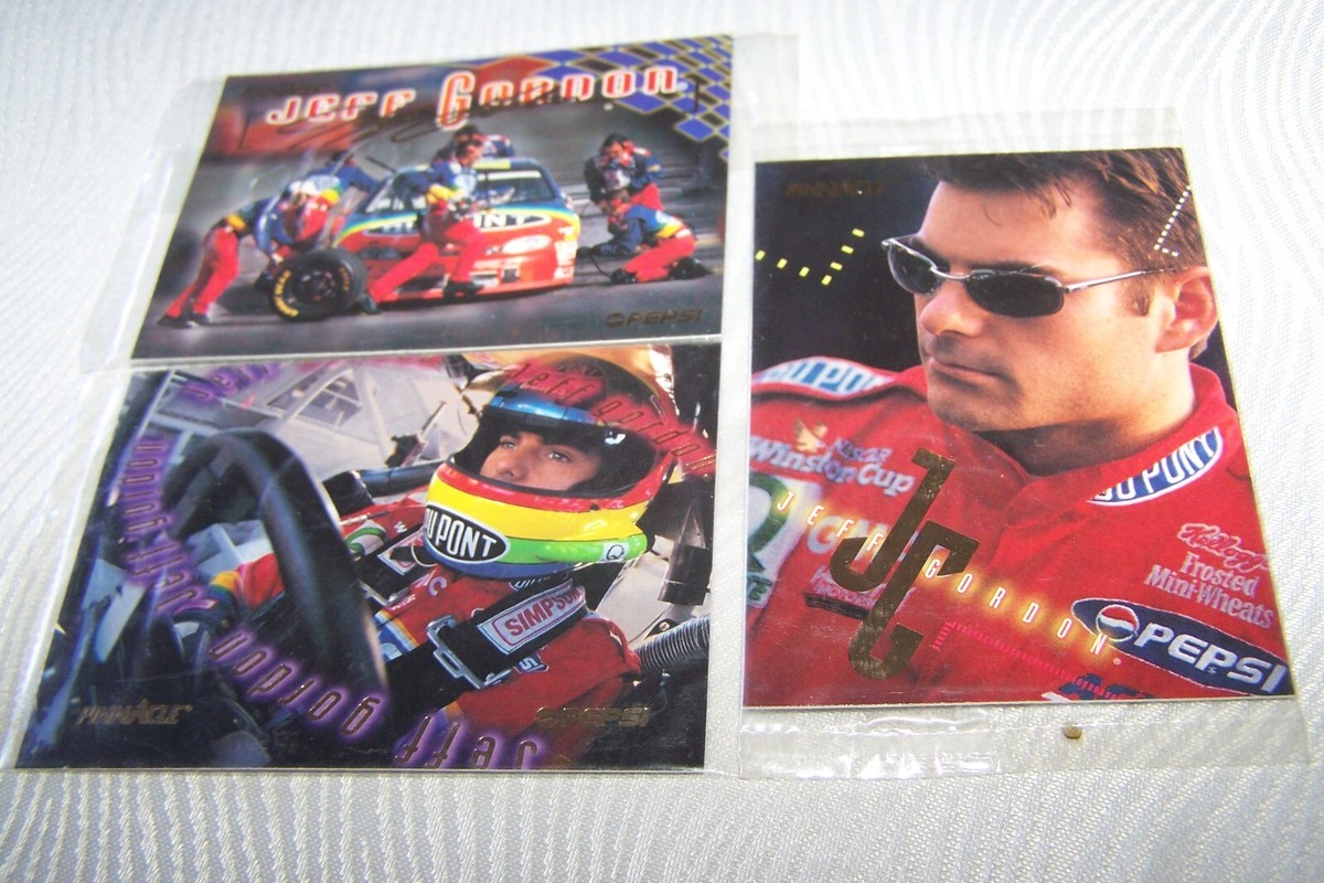 1997 Pinnacle Pepsi Jeff Gordon Set of 3 Cards UNOPENED Hendrick