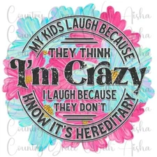 Sublimation Transfer Im Crazy Ready To Press Heat Transfer