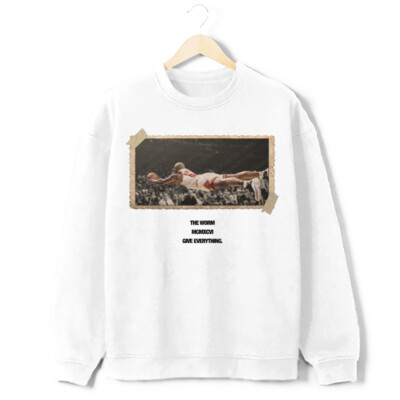 Dennis Rodman Give Everything 1996 Chicago Bulls The Worm Vintage Sweatshirt