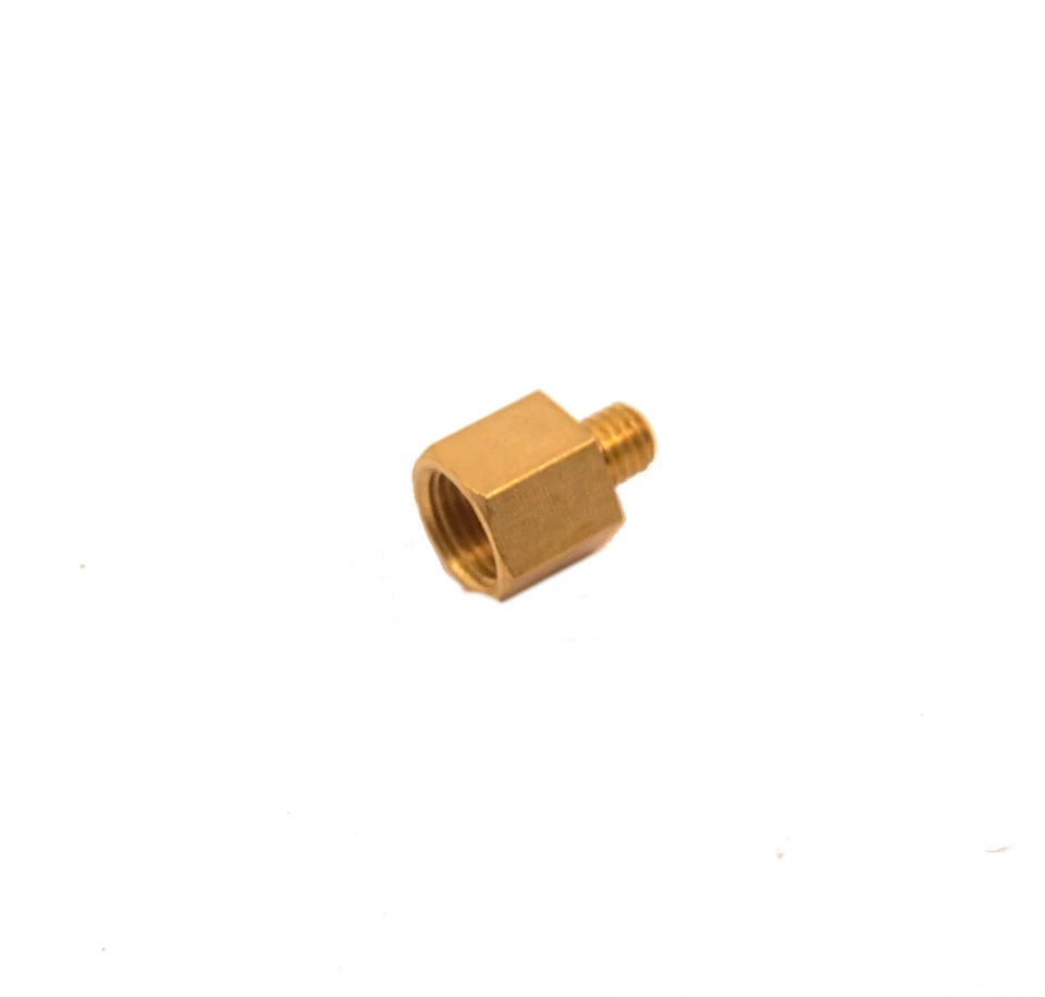 Reducer M10 Female to M6 Male Pipe Adapter Brass Water Air Gas Fuel Sensor - Image 2 of 4