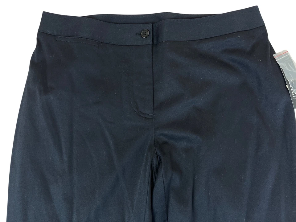 Pantalones acampanados negros elásticos pequeños Inc para mujer con bordado floral talla 6P - Nuevos Foto 3 de 4
