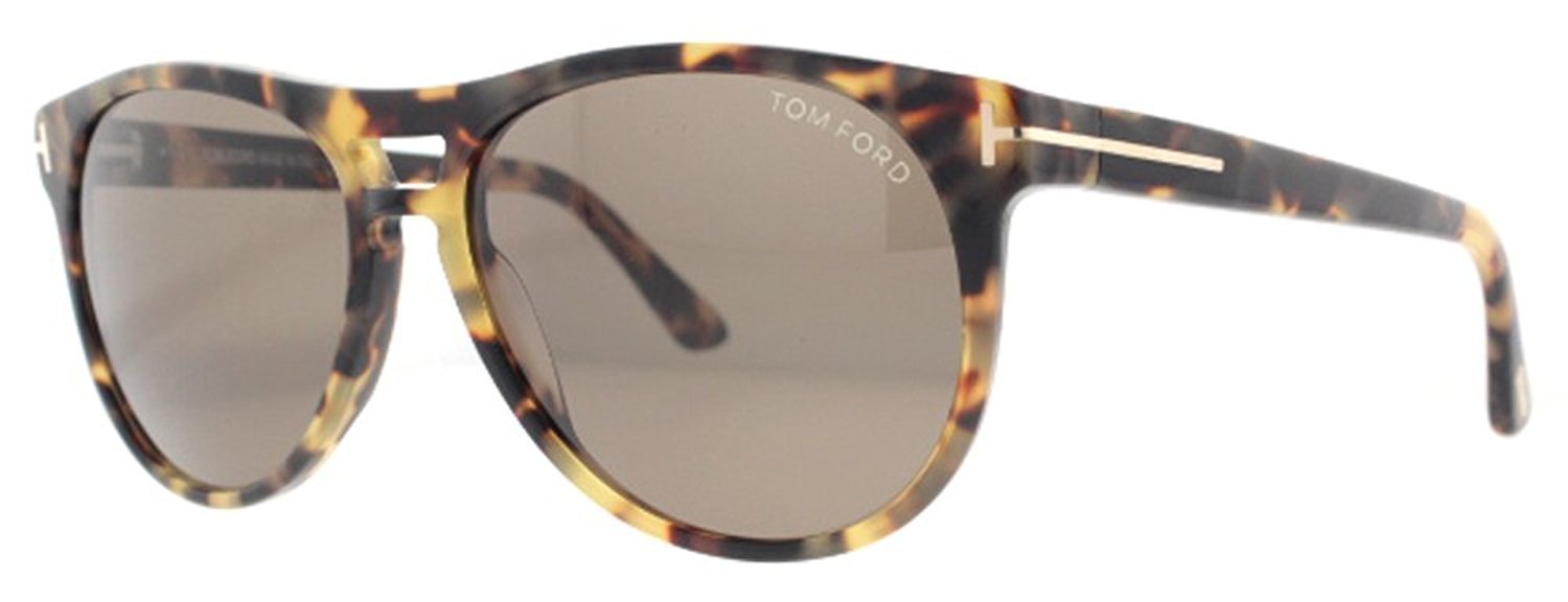 Солнцезащитные очки Tom Ford CALLUM в светло-коричневой оправе Havana FT289 53E 57-15 140 32990₽