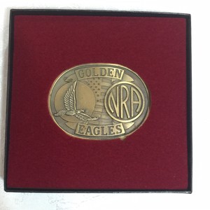 Details About Nra Golden Eagles Belt Buckle